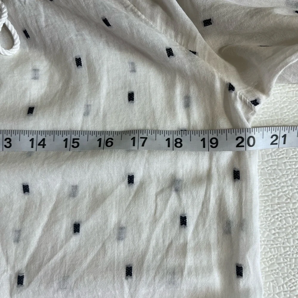 J.Crew White/Blue Women’s Top‎ Blouse Sz XS